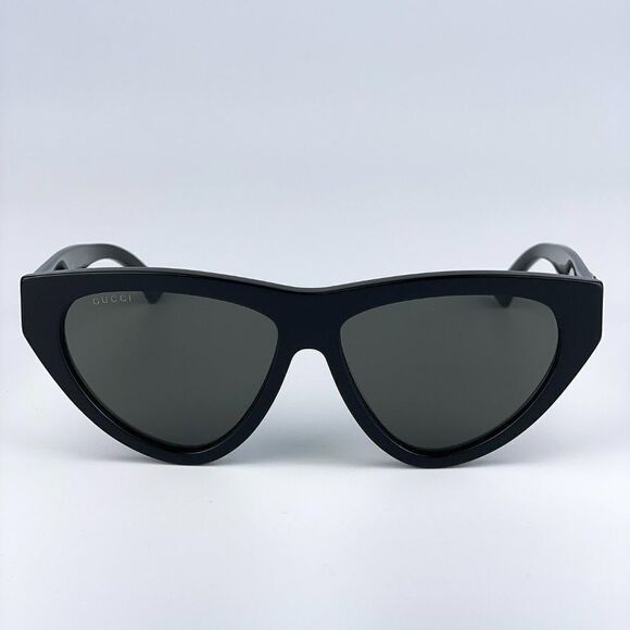 NEW Gucci GG1333S 001 Black Grey Cat Eye Women Sunglasses